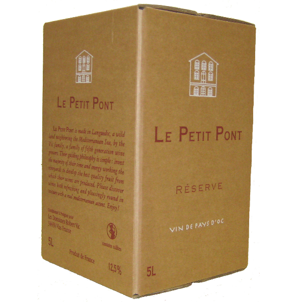 Petit Pont Blanc Bag In Box 10 Litres - IGP d'Oc - Preignes