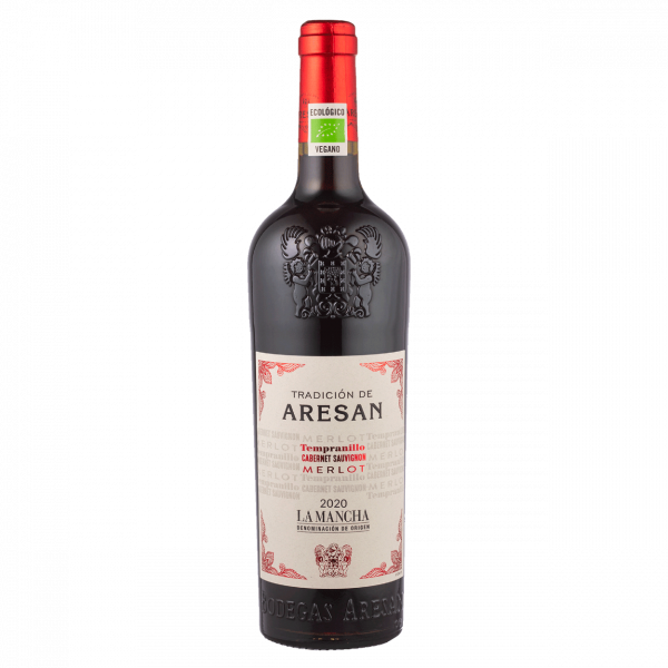 tradicion de aresan vin bio esapgnol tempranillo cabernet sauvignon merlot